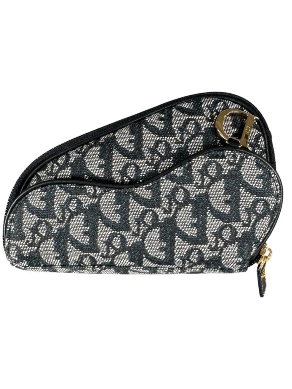 Dior Trotter Saddle Pouch Canvas Navy